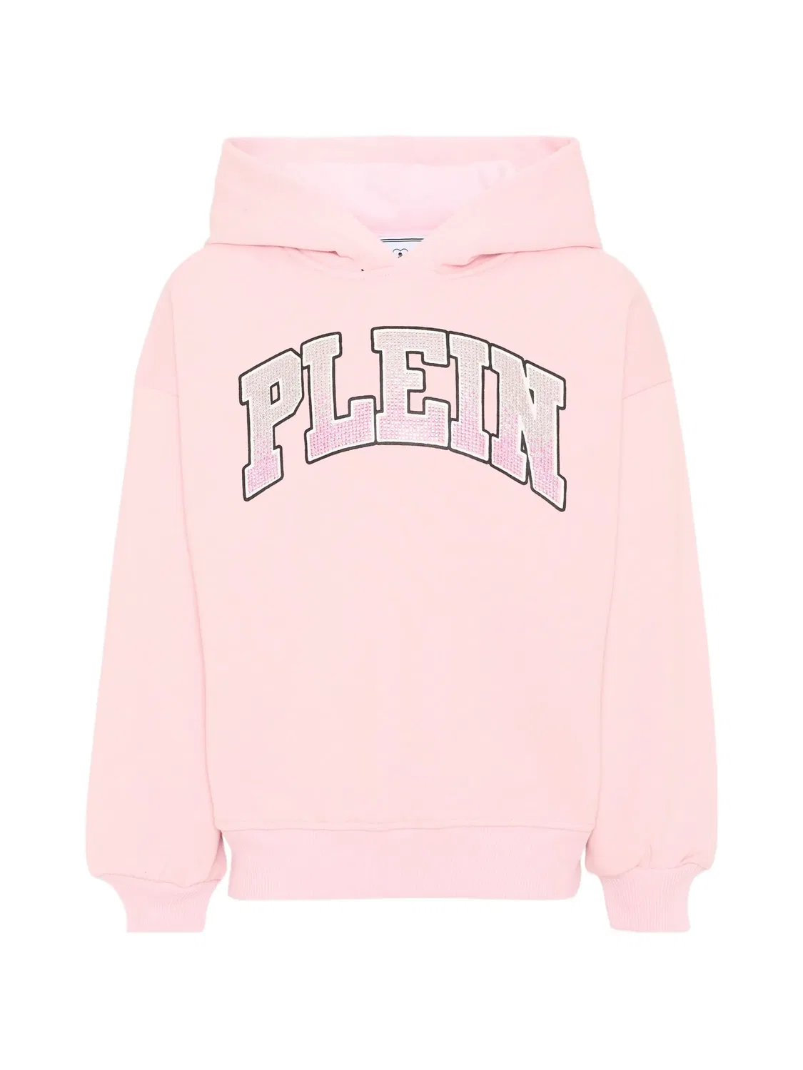 Худи со стразами розовое Philipp Plein, розовый