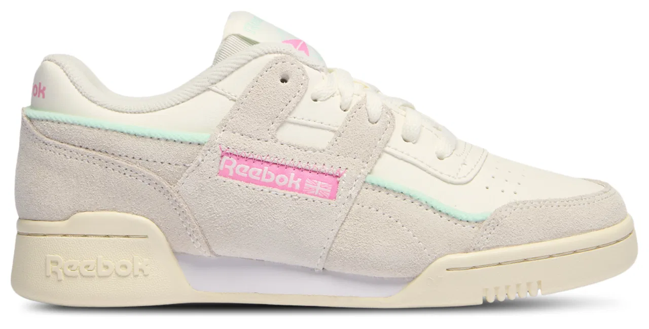 Кроссовки для девочек Workout Plus Reebok, белый/розовый