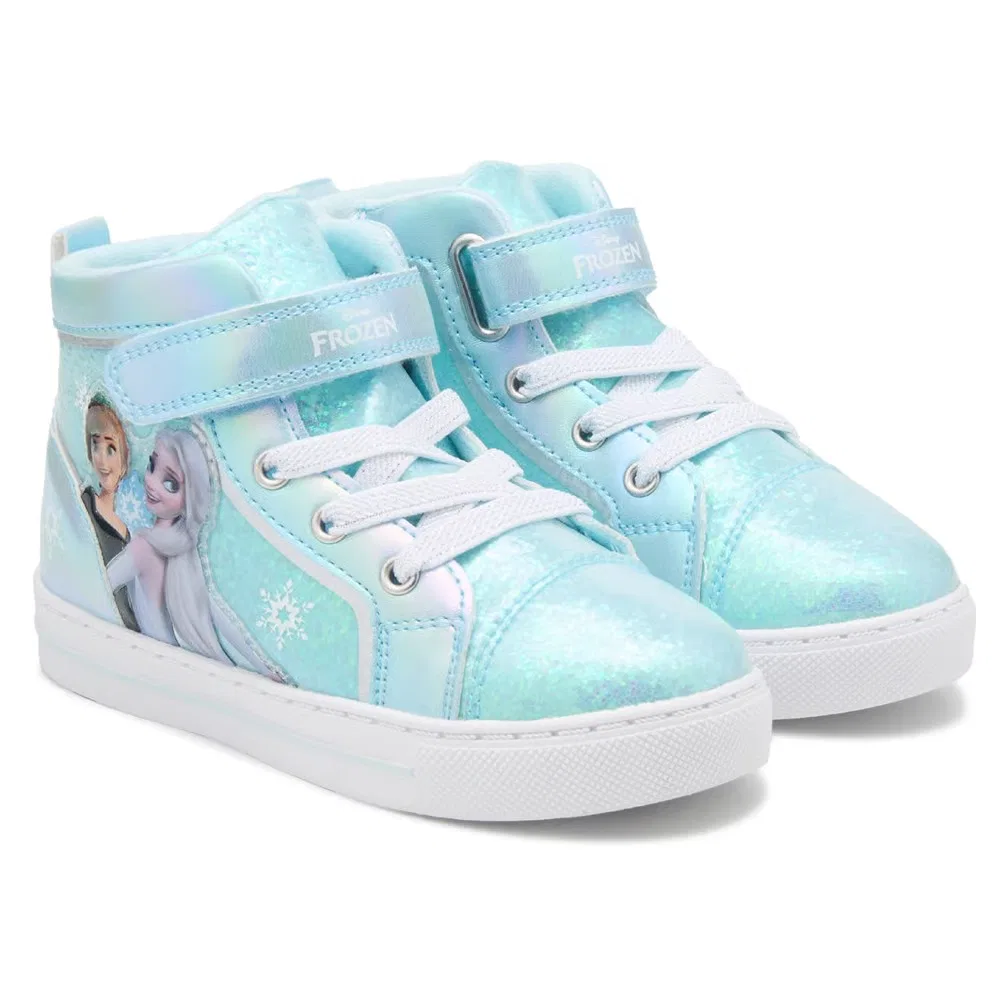 Детские кроссовки с подсветкой Frozen, Light Blue Glitter
