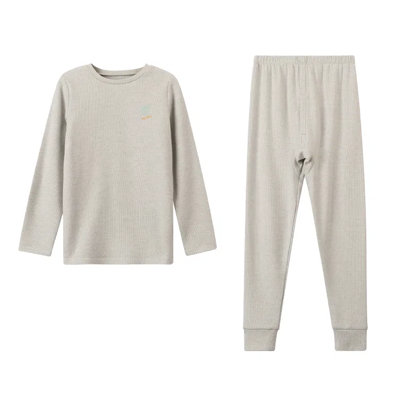 Детский комплект белья с длинным рукавом Red Bean, Цвет 卢 gray-green