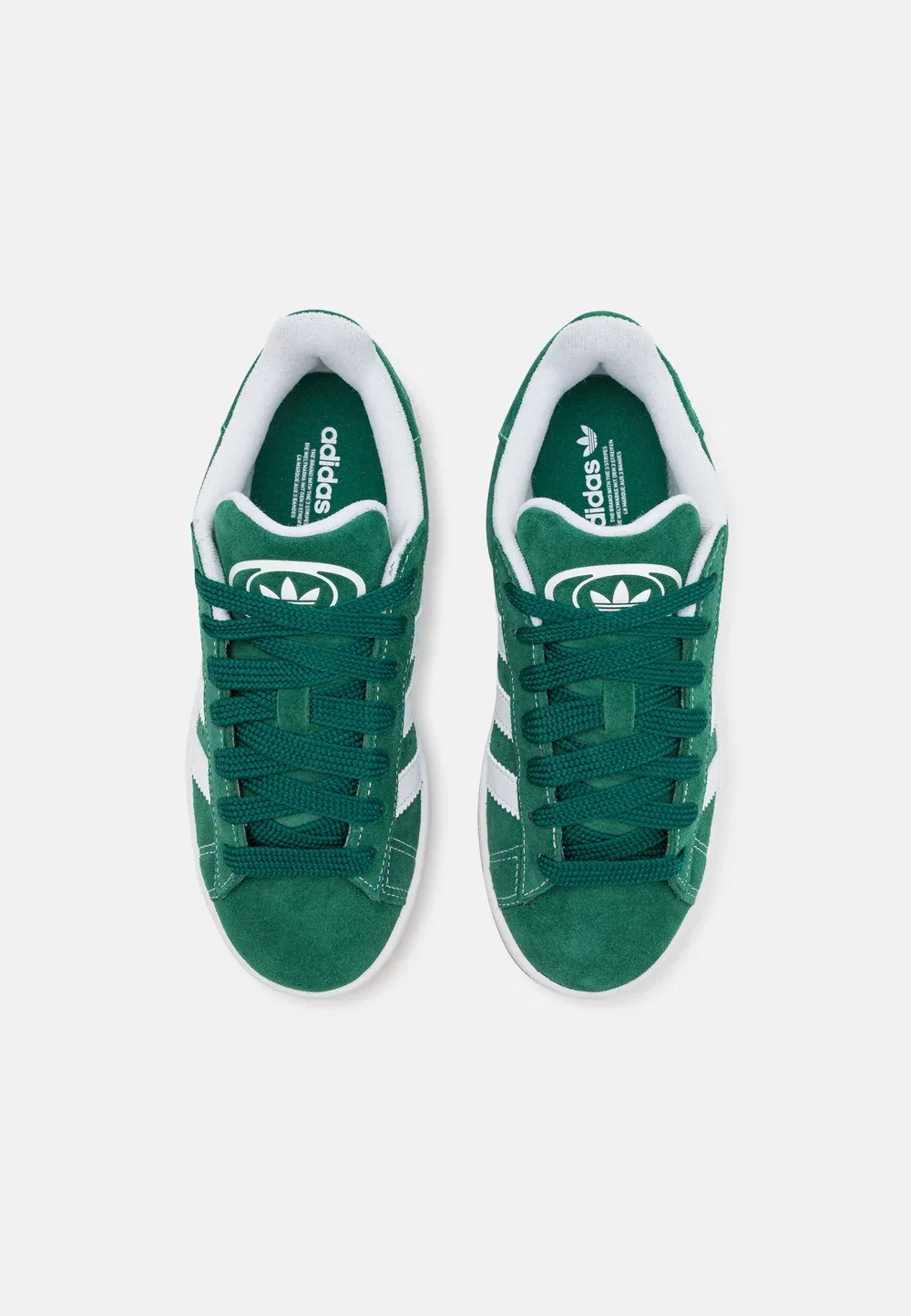 Campus 00s j унисекс - кроссовки Adidas Originals, Dark Green/Footwear White/Off White — фото 4