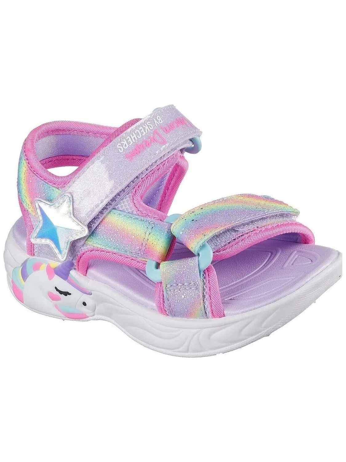 Сандалии SKECHERS Skechers Unicorn Dreams Sanda розового цвета