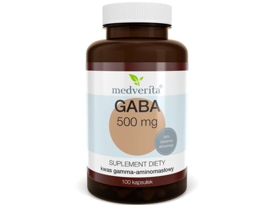 

Medverita, Габа, 500 мг, 100 капсул