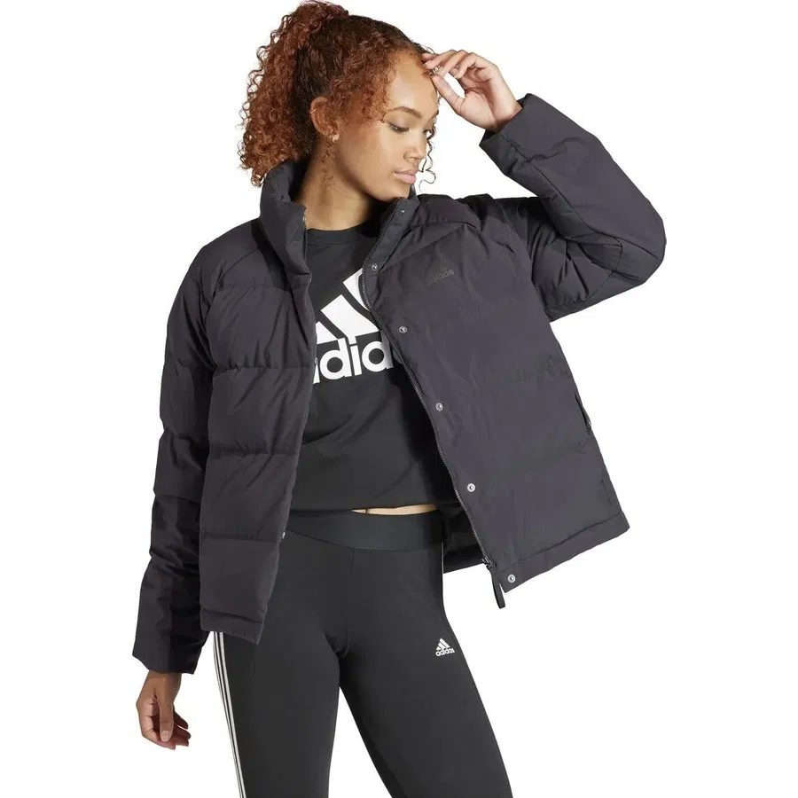 Куртка утепленная с принтом Helionic Relaxed adidas, Черный — фото 4