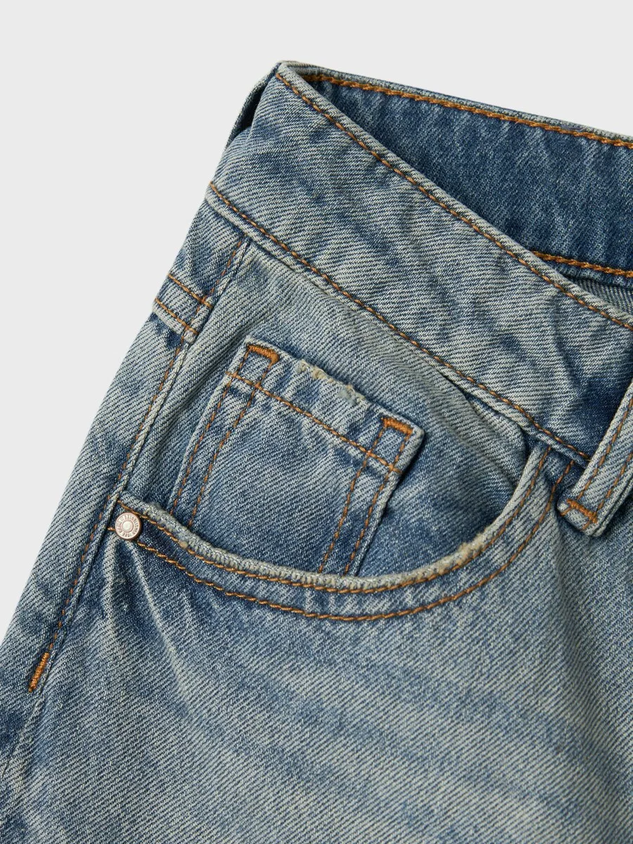 Джинсы NAME IT Wide leg Jeans 'NKFBella' синего цвета — фото 4