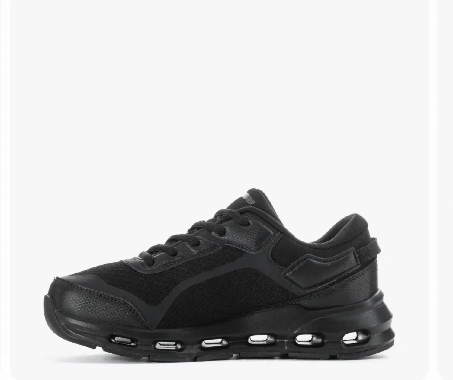 Детские кроссовки на шнуровке с дышащей сеткой Glide Step Lace Sneaker Skechers, черный — фото 2