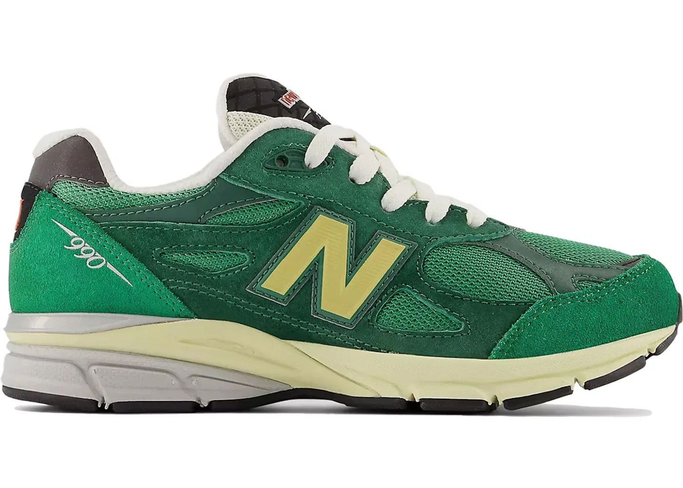 Детские кроссовки с длинным шнурком New Balance 990v3 New Balance, Varsity Green/Team Forest Green