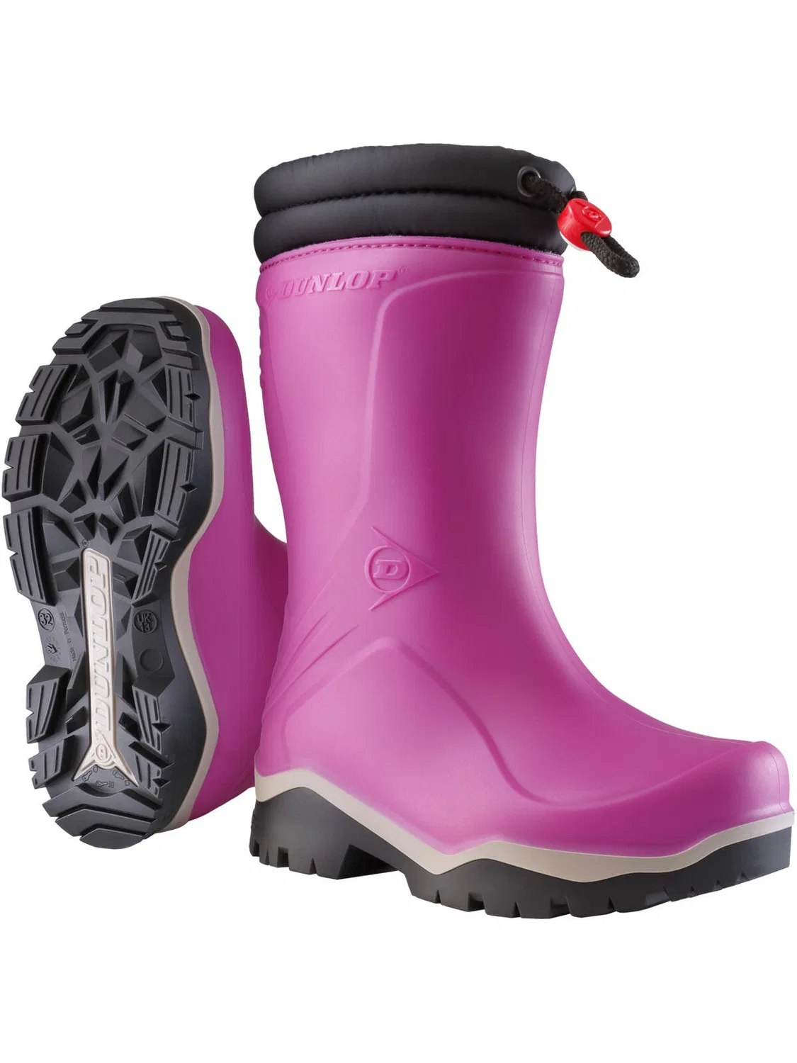 Детские зимние сапоги с мехом Dunlop Blizzard, Rosa