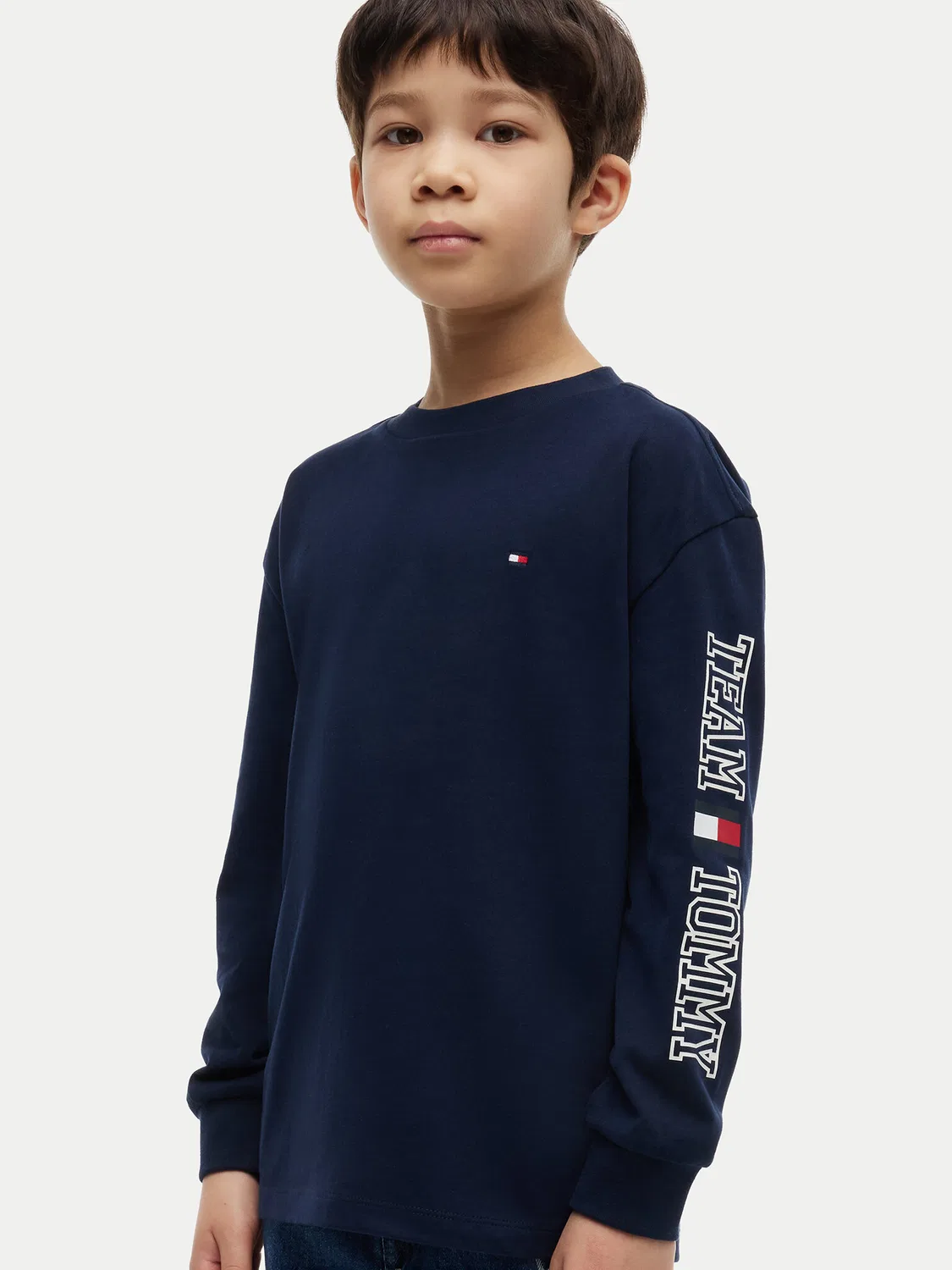 Лонгслив стандартного кроя для мальчика Graphic Tommy Hilfiger, темно-синий — фото 4