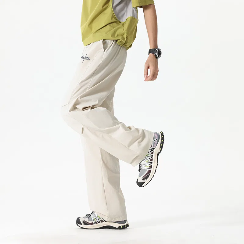 Детские повседневные брюки быстросохнущие с защитой от солнца Pen End Light Shadow Pants Logo MINISO, Quick Dry Sun Protection Black — фото 4