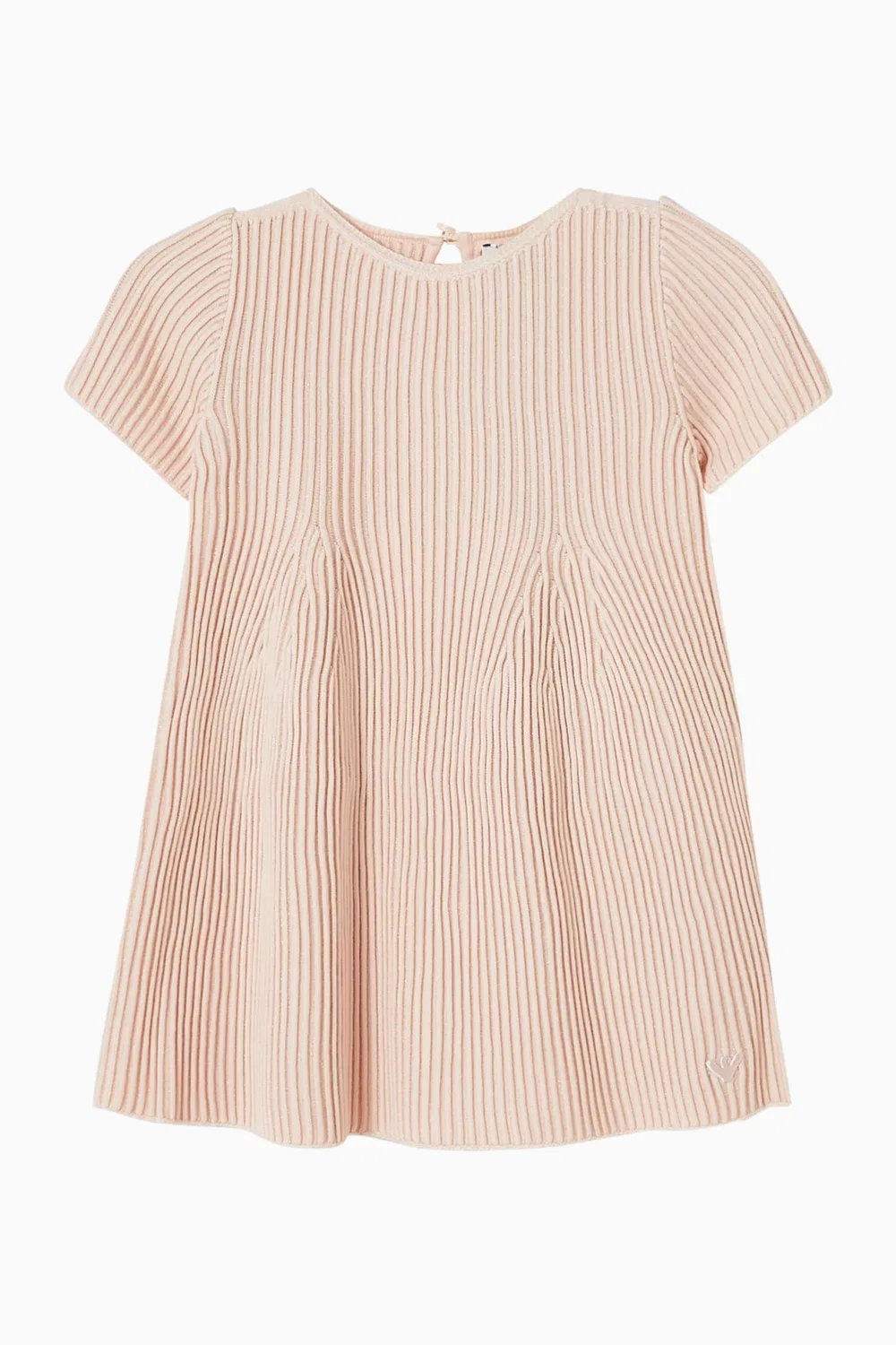 Платье в складку Emporio Armani, розовый