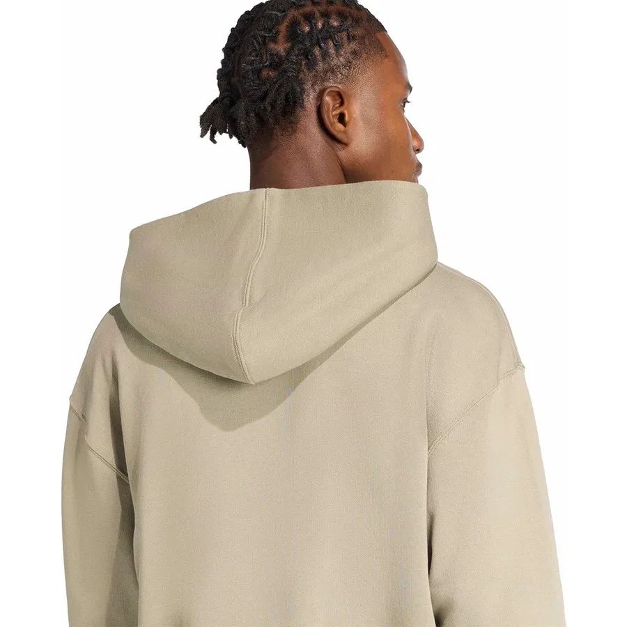 Худи из французского футера с капюшоном и кенгуру-карманом, модель ALL SZN French Terry Hoodie, adidas, Серебристый — фото 4