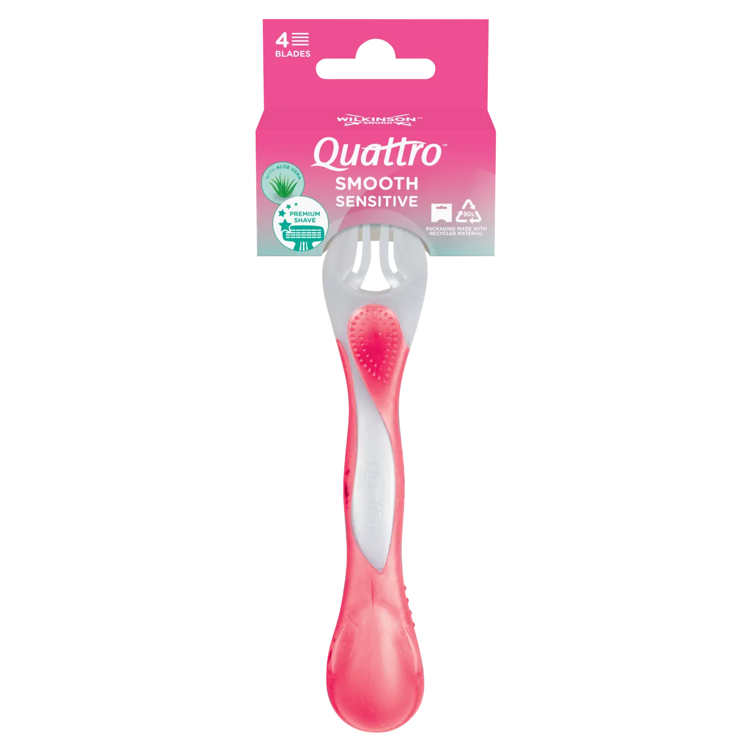 Wilkinson Sword Quattro For Women Sensitive женская одноразовая бритва, 1 шт. — фото 2
