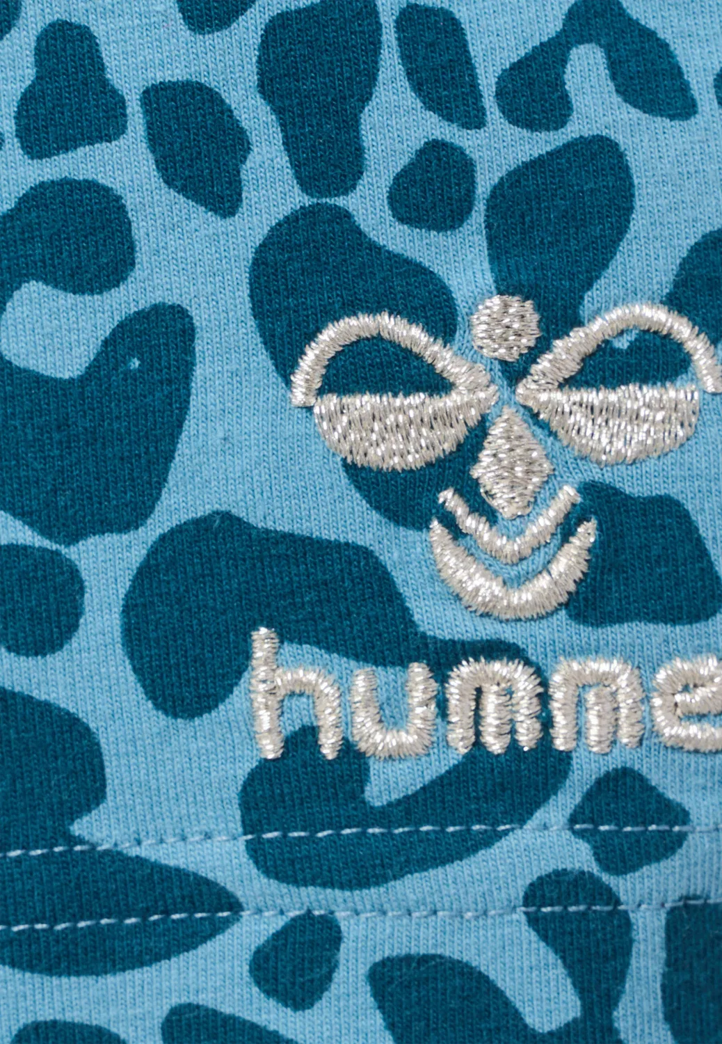 Детские шорты с регулируемой талией Hmlflowy Hummel, Wasserblau Himmelblau Helles Preußischblau — фото 4
