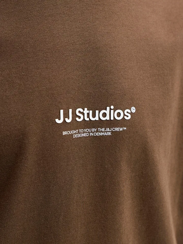 Футболка с принтом Soho Jack & Jones Junior, коричневый — фото 4