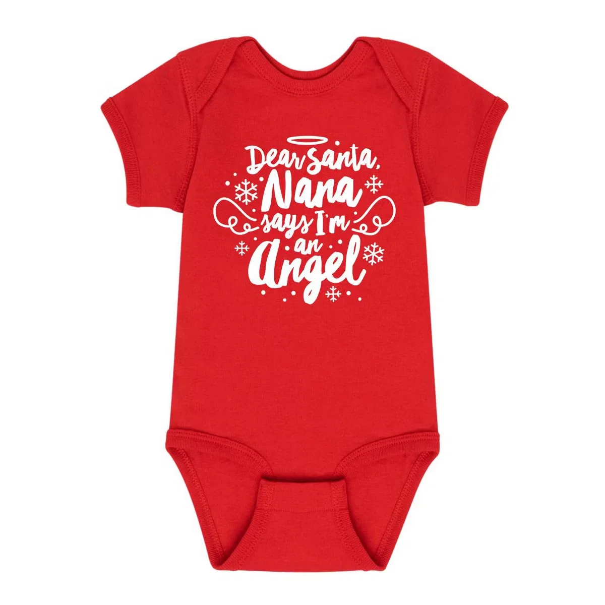 Боди-комбинезон с принтом Nana Says Angel Baby Instant Message, Red
