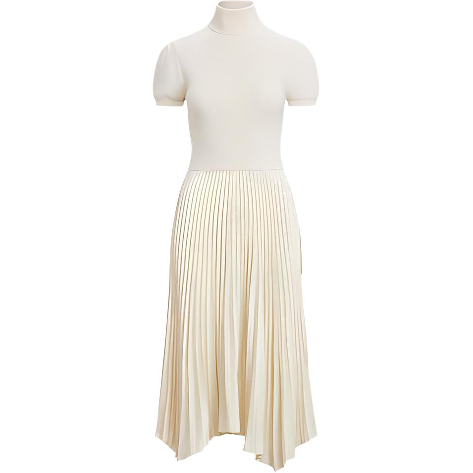 

Polo Ralph Lauren Женское белое платье с короткими рукавами