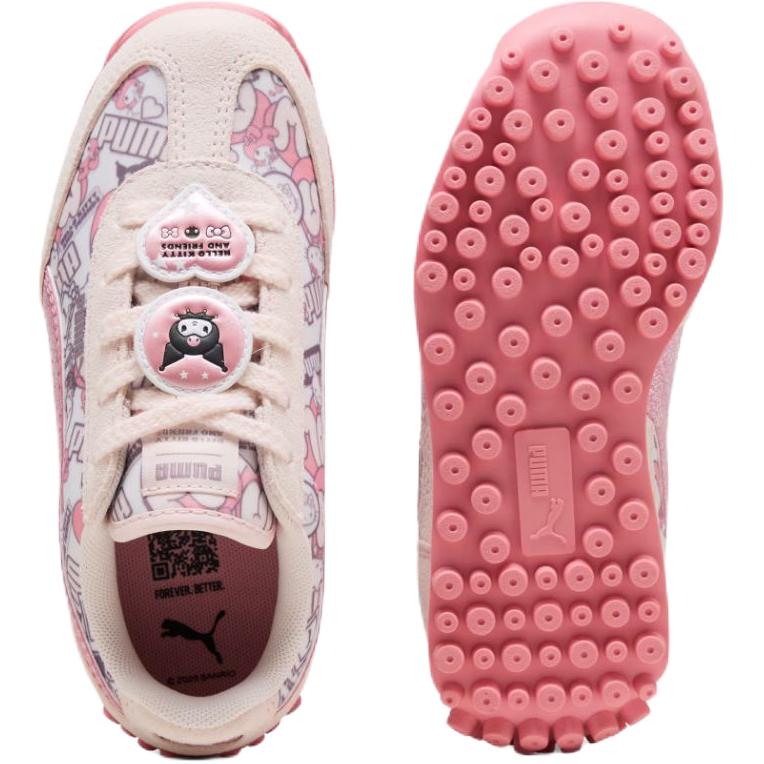 PUMA Hello Kitty x Easy Rider Low top Kids Lifestyle Shoes Beige Pink Kids' — фото 4
