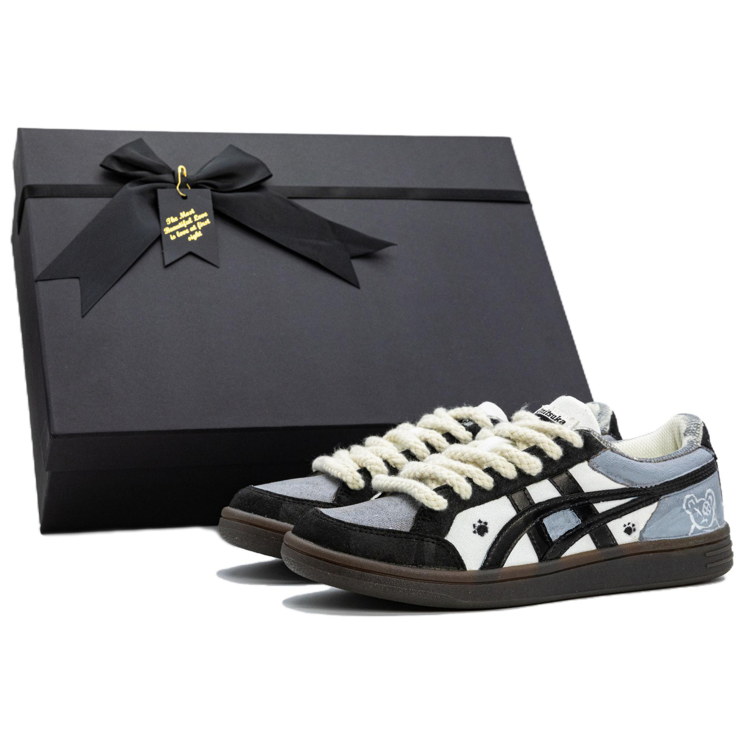 

Onitsuka Tiger Advanti Cool Bear Cute Paw Бокс противоскользящие низкие скейтерские кроссовки унисекс серый - Cool Bear Cute Paws (Обсидиановый бокс)