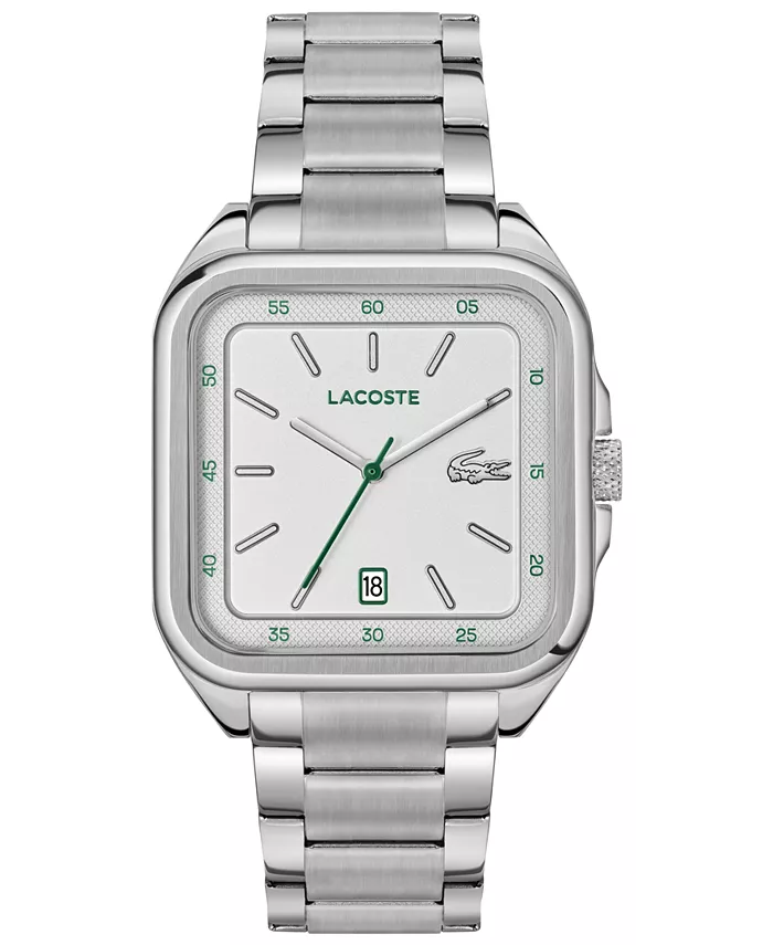 

Мужские часы с браслетом из нержавеющей стали серебристого тона, 39mm Lacoste