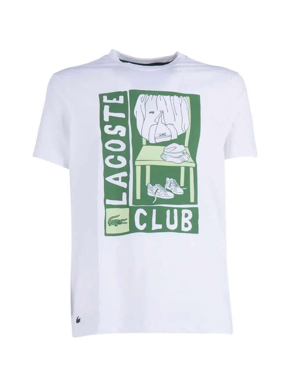 Футболка с логотипом Lacoste, белый