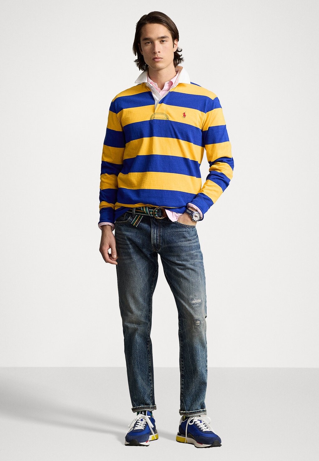 

Рубашка поло THE ICONIC RUGBY SHIRT Ralph Lauren, желтый