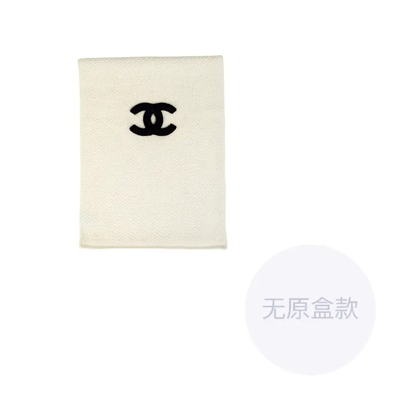 

CHANEL Шерстяной вязаный шарф унисекс бежевый, Beige