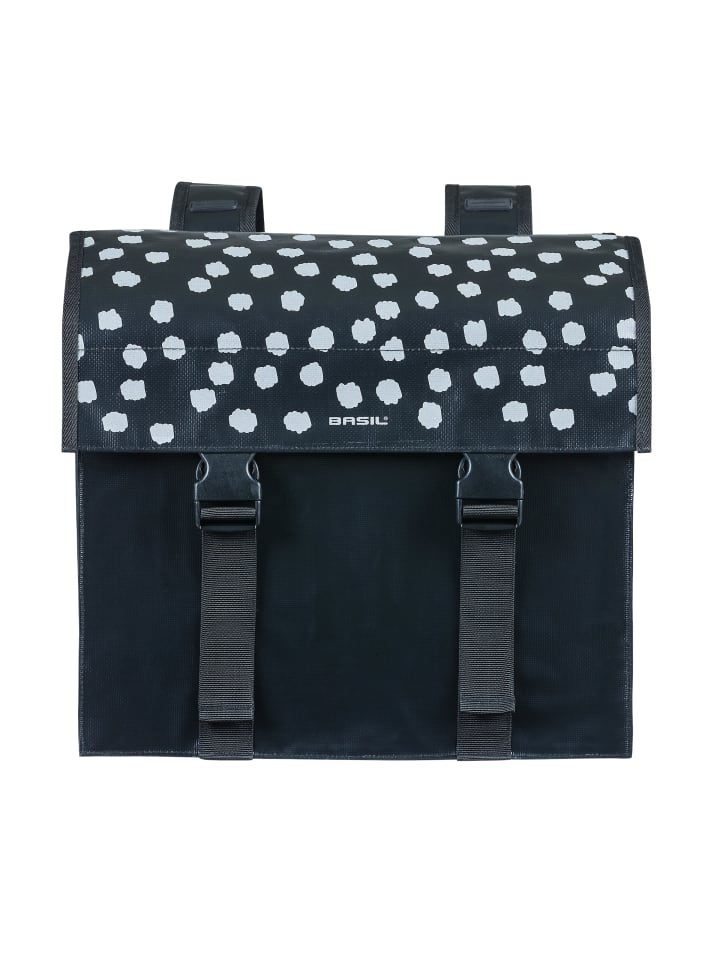 

BASIL Двойная боковая сумка "Urban Load" в черно-белом цвете