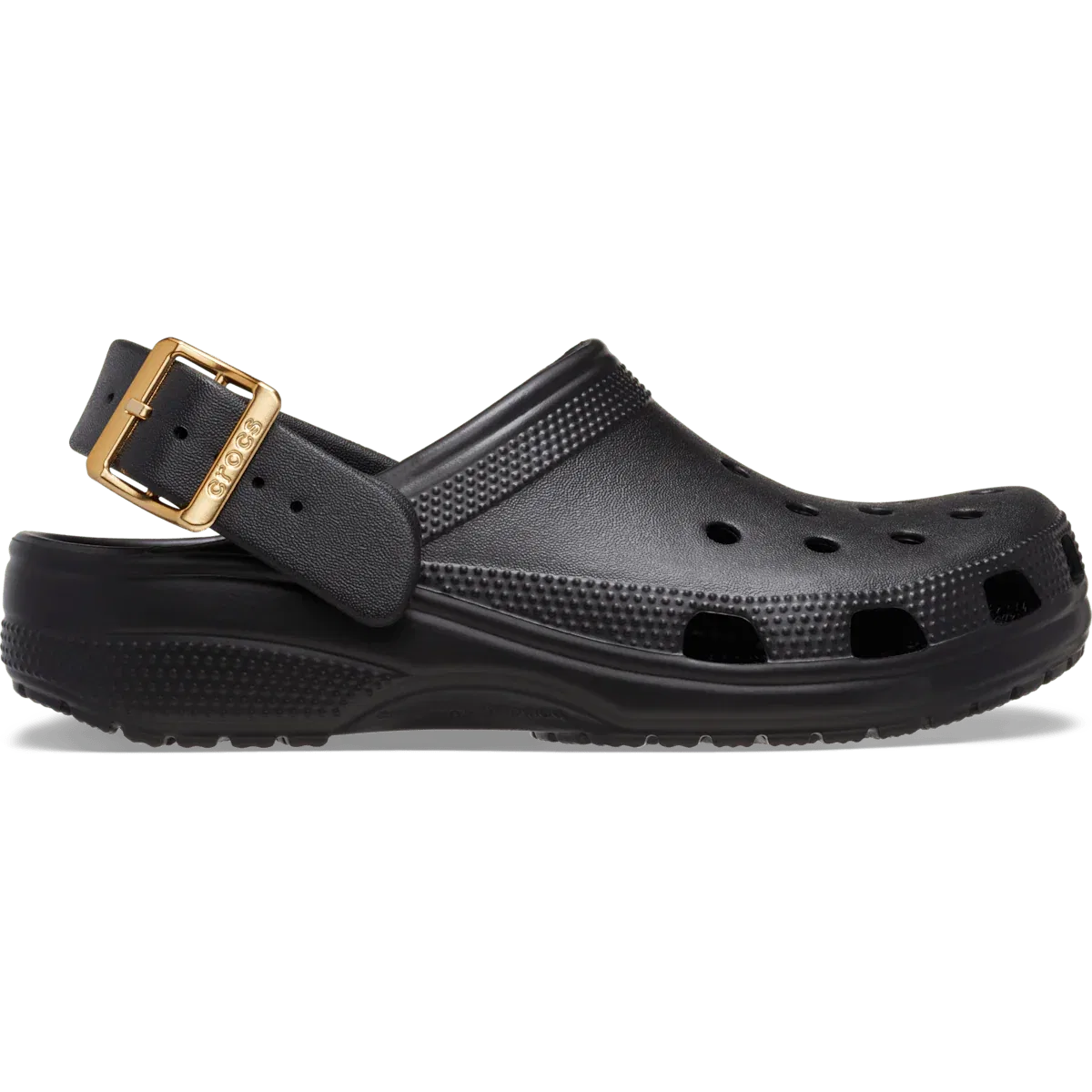 Классические металлические сабо с пряжкой Crocs, черный