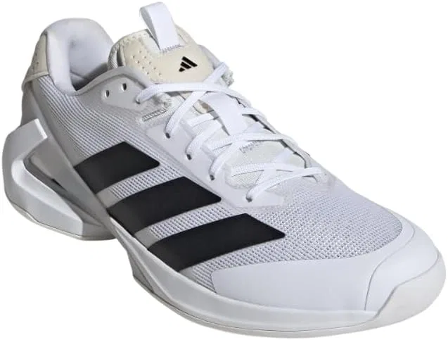 Кроссовки теннисные adidas Adizero Ubersonic 5, White/Black/Silver Metallic — фото 2