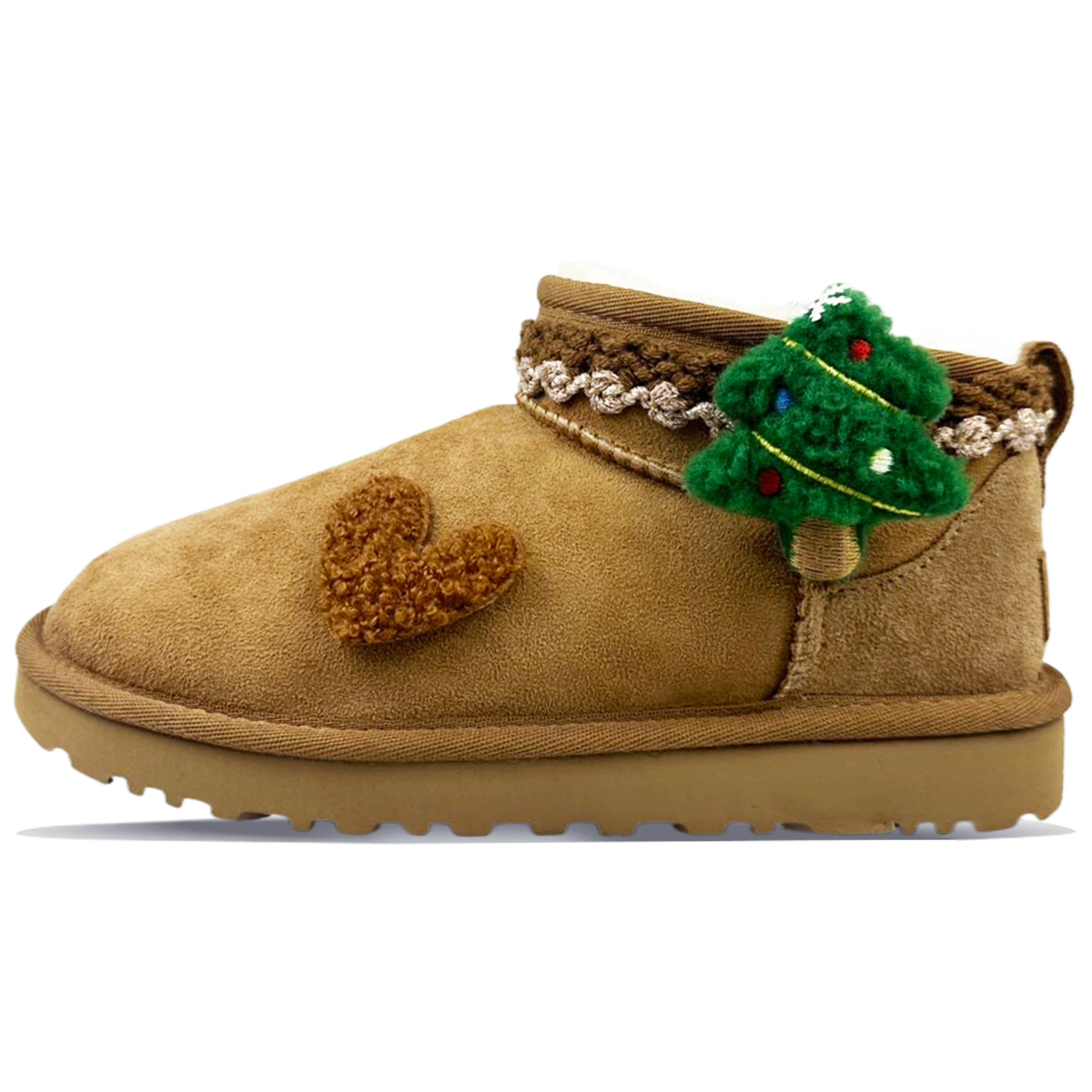 Ботинки Ugg Women's Classic Ultra Mini, каштановый/Рождественская елка 2