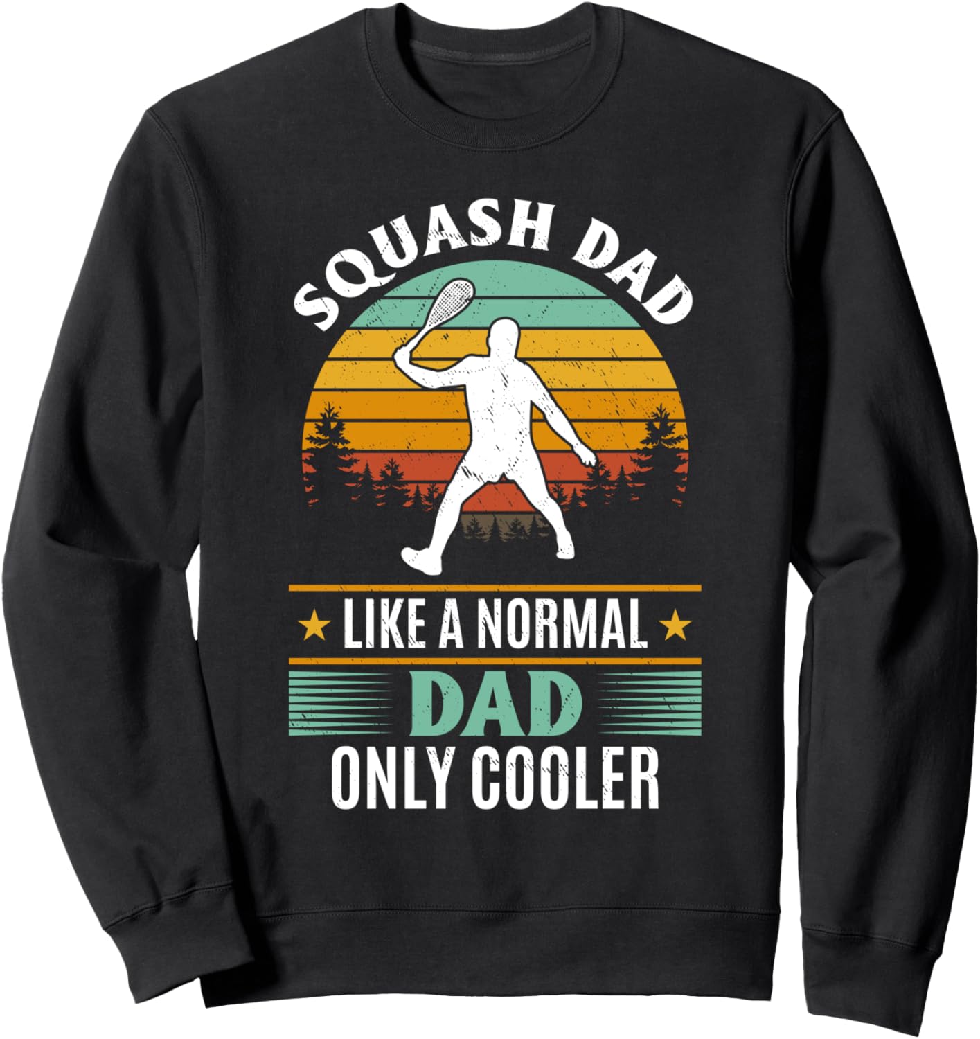 

Папа-любитель сквоша - такой же папа, как и все остальные, только круче - толстовка «Папа-любитель сквоша» Daddy Squash Player, черный