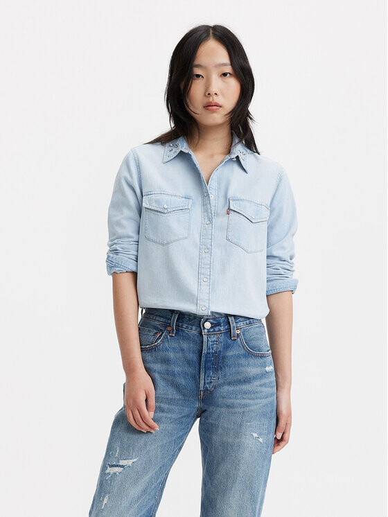 

Джинсовая рубашка обычного кроя Levi's, синий