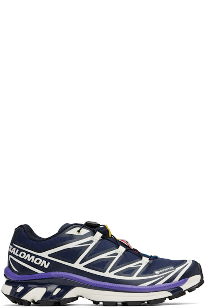 

Кроссовки XT-6 GORE-TEX темно-синего и бежевого цвета Salomon