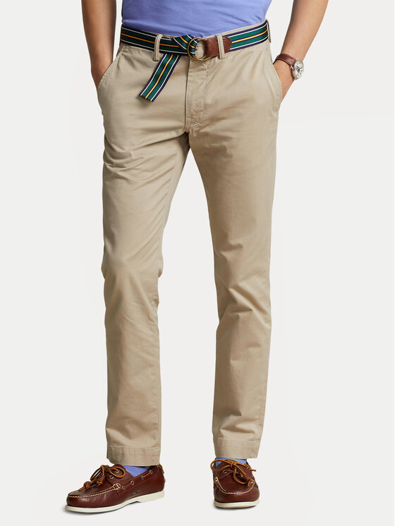 

Облегающие брюки чинос 710778778001 Polo Ralph Lauren, бежевый