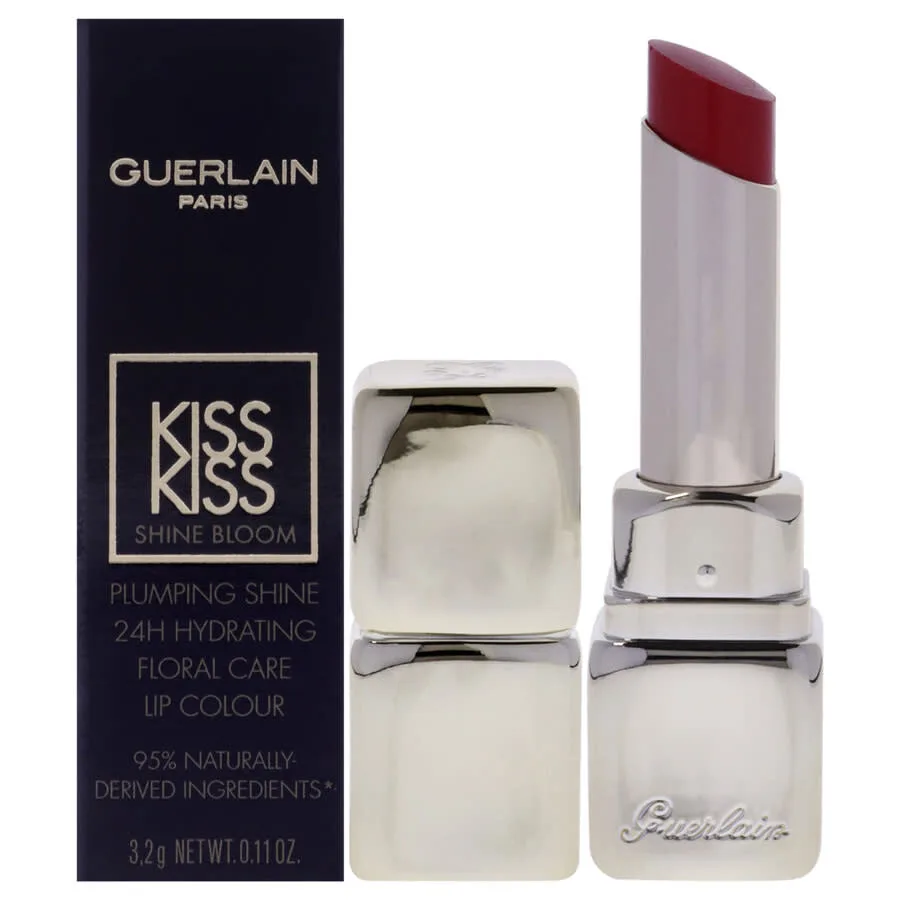 Помада для губ Guerlain Ladies Kiss Kiss Shine Bloom 0,11 унции 775 Poppy Kiss Макияж 3346470441545