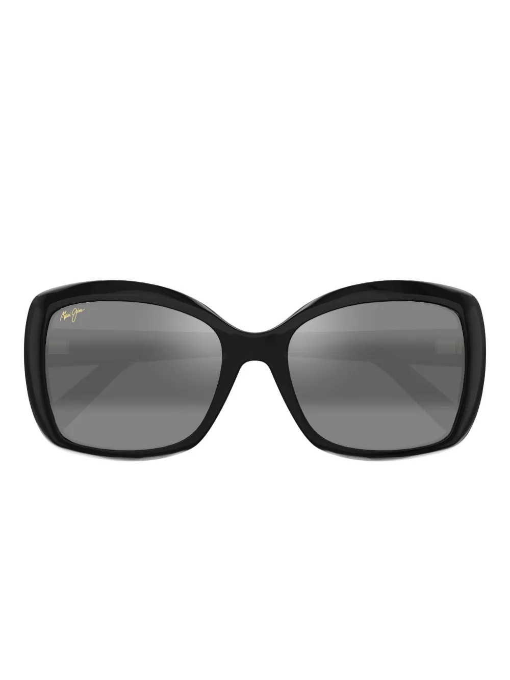 

Геометрические солнцезащитные очки Maui Jim, черный