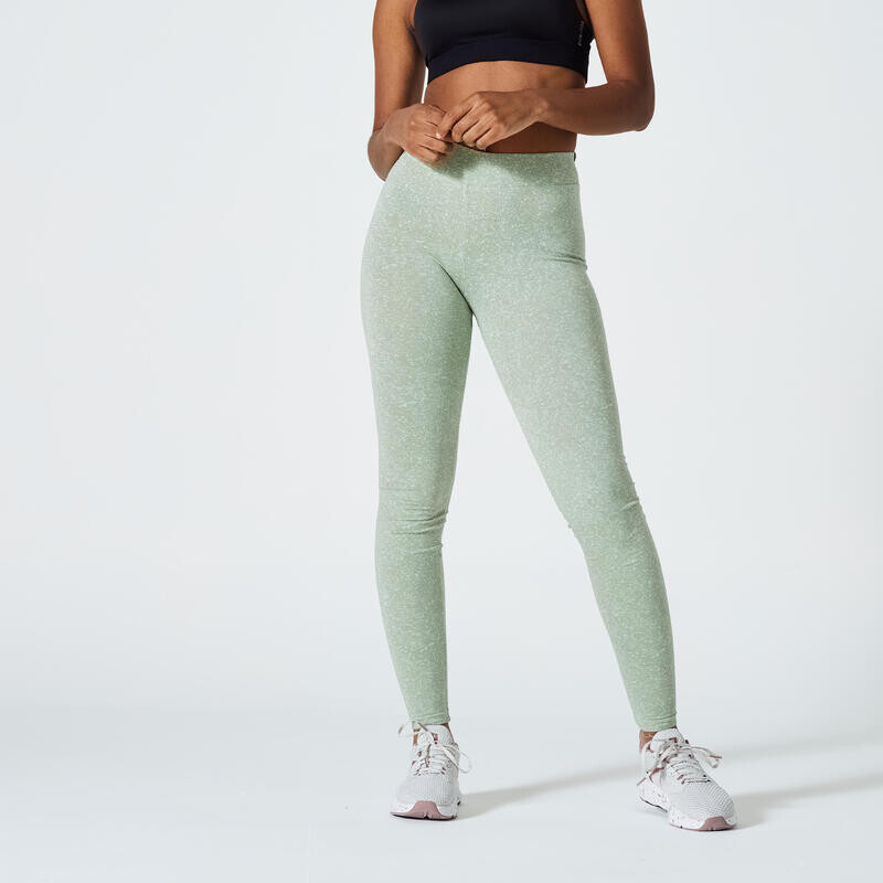 

Леггинсы женские слим - 500 fit+ зеленые DOMYOS, цвет gruen