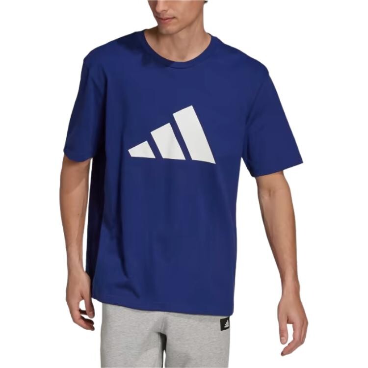 Спортивная футболка мужская Victory Blue Adidas, синий — фото 2
