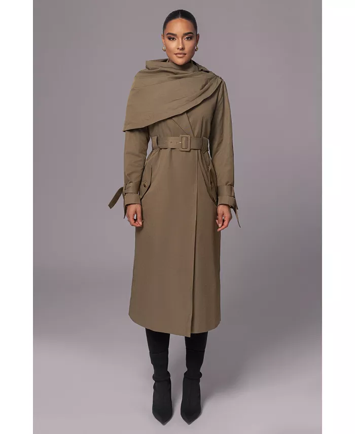 

Женское классическое тренчкот The Classic Trench Coat JLUXLABEL, зеленый