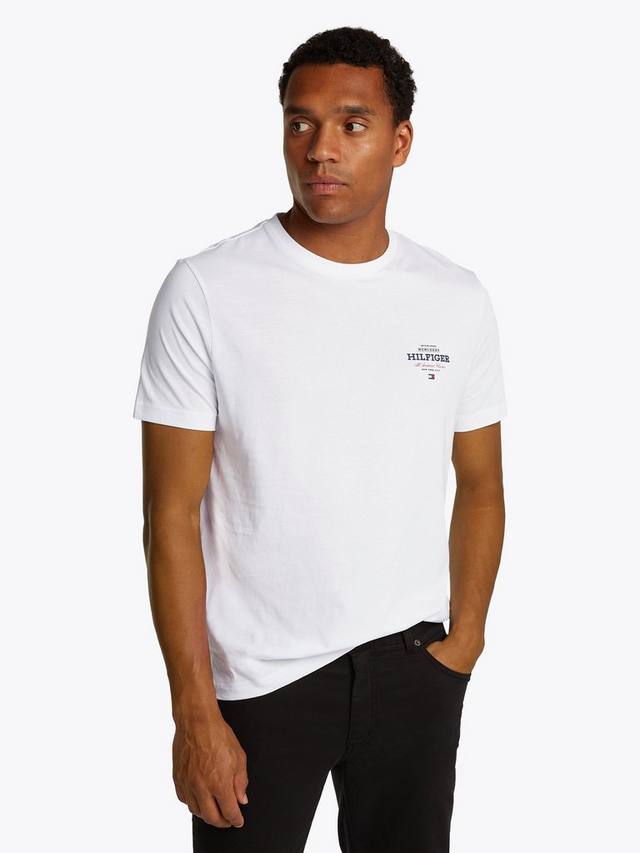 

Хлопчатобумажная футболка обычного кроя monotype all america Tommy Hilfiger, белый