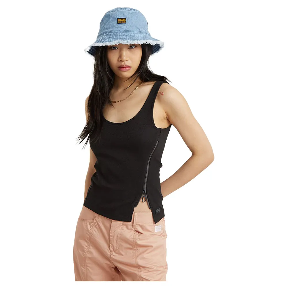 

Футболка G-Star Asymmetrical Zip, черный