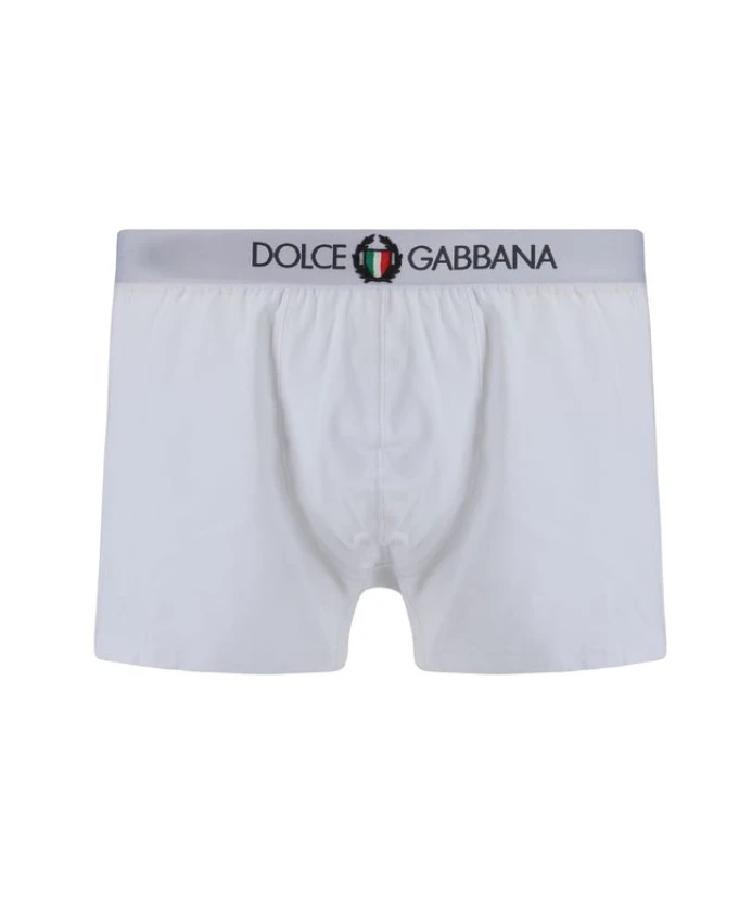 

Хлопковые трусы с поясом с логотипом Dolce & Gabbana, белый