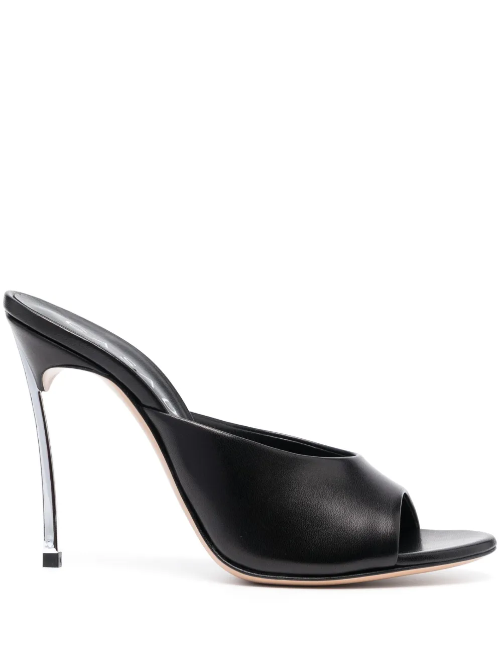 Мюли на каблуке Casadei, черный