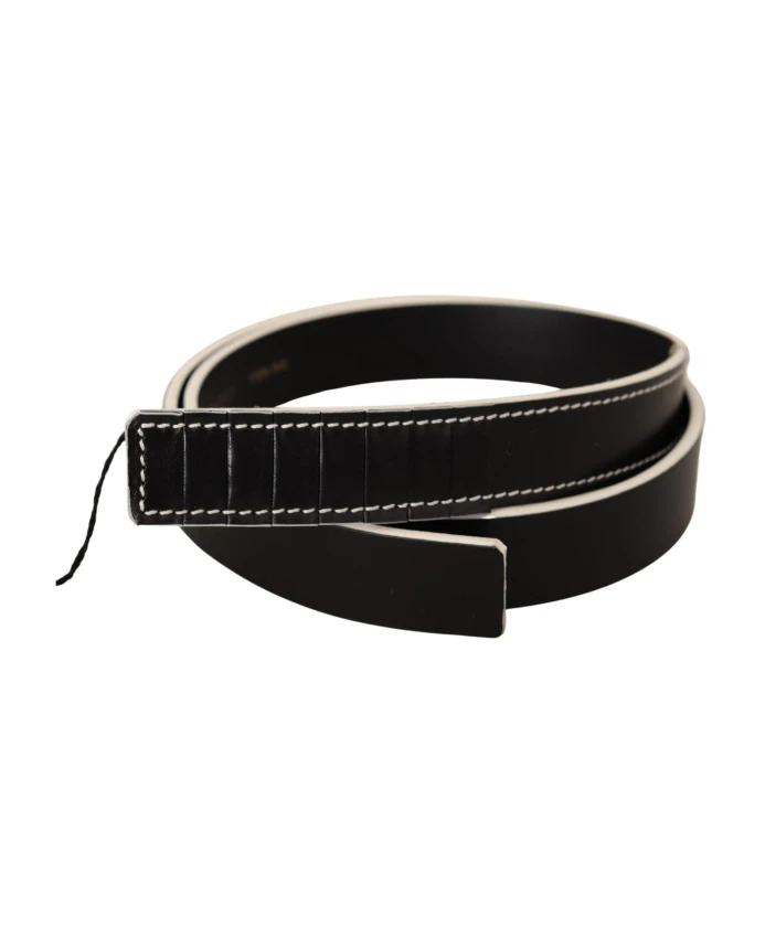 

Высококачественный кожаный ремень с логотипом. Costume National, черный