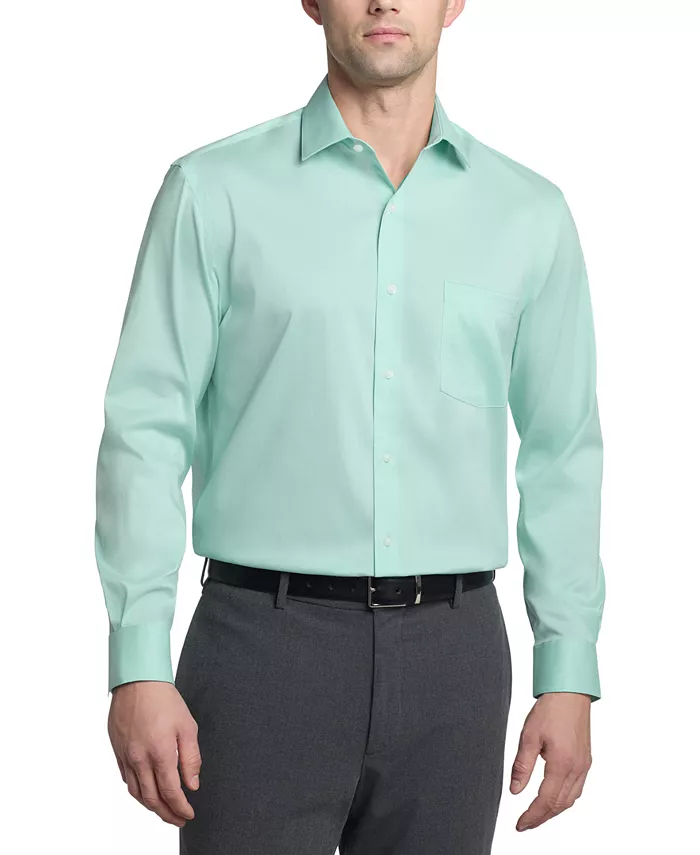 

Мужская классическая рубашка с отложным воротником Ultra Wrinkle Free Regular Fit Van Heusen, зеленый