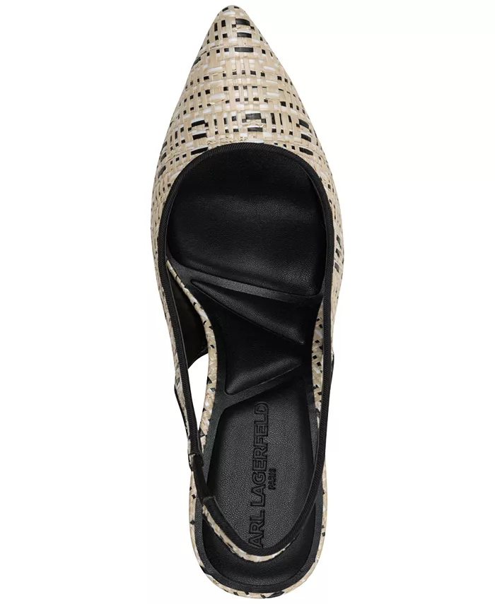 Женские туфли-лодочки Rosalyn Slingback KARL LAGERFELD PARIS, синий — фото 4