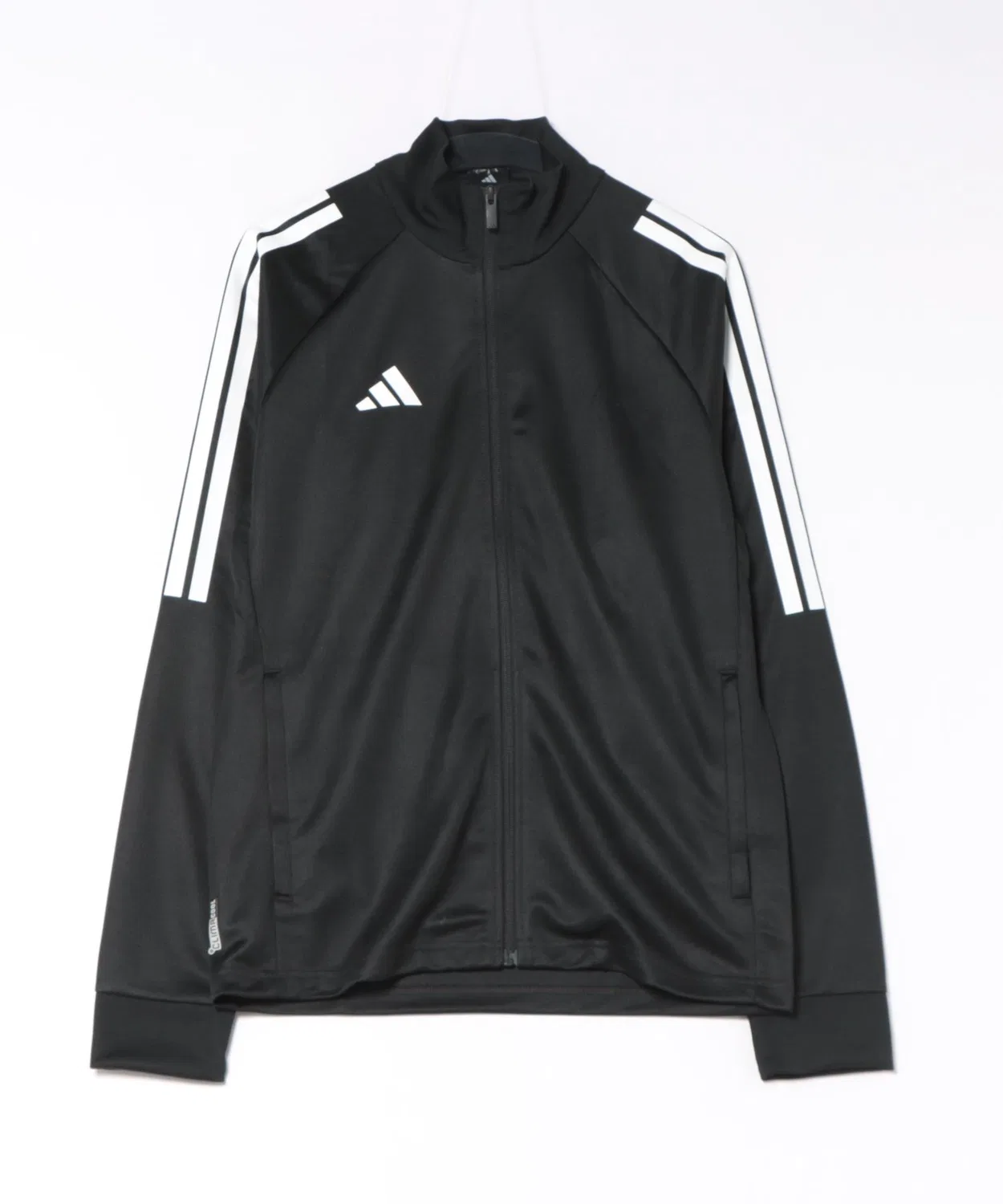 Трек-топ adidas M SERE Climacool Sereno Cut с тремя полосками, чёрный с белым