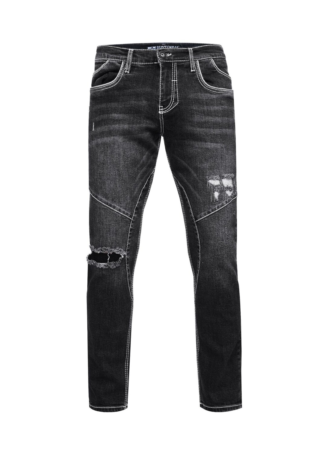 

Джинсы NISHO с модными потертыми деталями RUSTY NEAL, цвет Black Used
