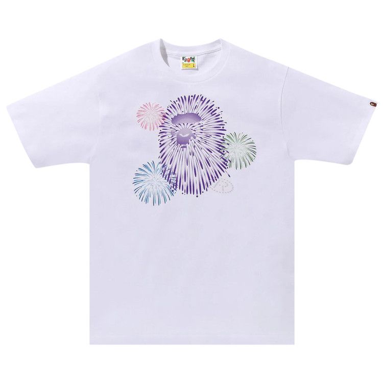 

Футболка BAPE Ape Head Firework Tee #2, White